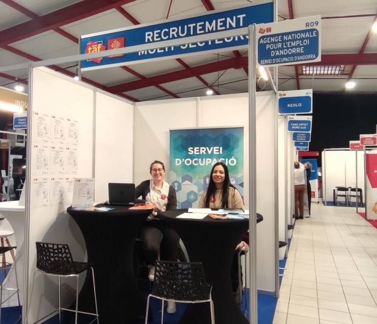 El Servei d’Ocupació ha participat per primera vegada al saló TAF ‘Travail, Avenir, Formation'.